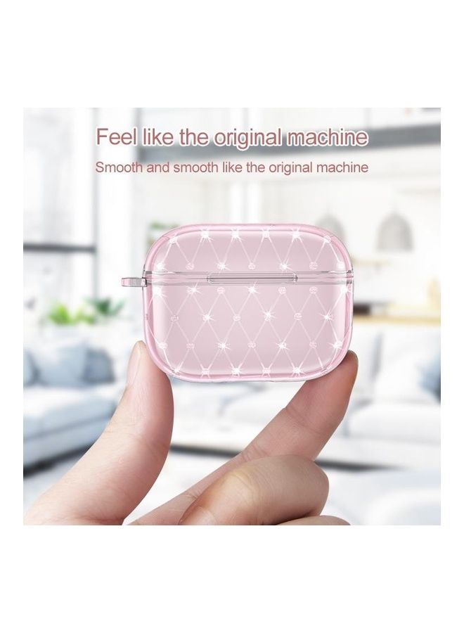 بي جي إم غطاء حماية واقي لسماعة الأذن اللاسلكية من البولي يوريثان الحراري والألماس لسماعات آيربودز برو أزرق - Image 5