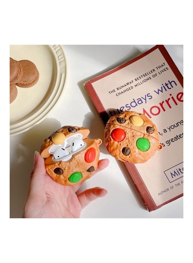 BGM Nut Biscuits Shaped Silicone Protective Case Cover For Apple AirPods Pro Brown/Red/Yellow - Image 5