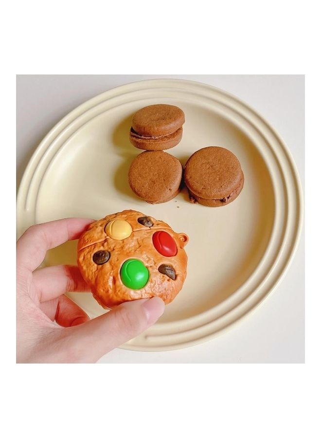 BGM Nut Biscuits Shaped Silicone Protective Case Cover For Apple AirPods Pro Brown/Red/Yellow - Image 3