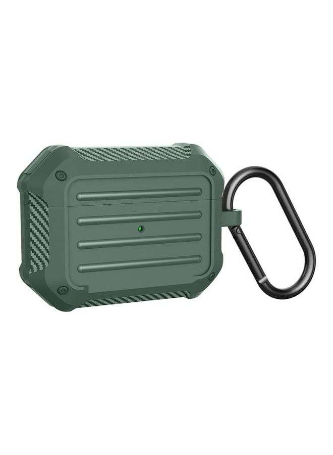 BGM Protective Case Cover With Carabiner For Apple AirPods Pro Green