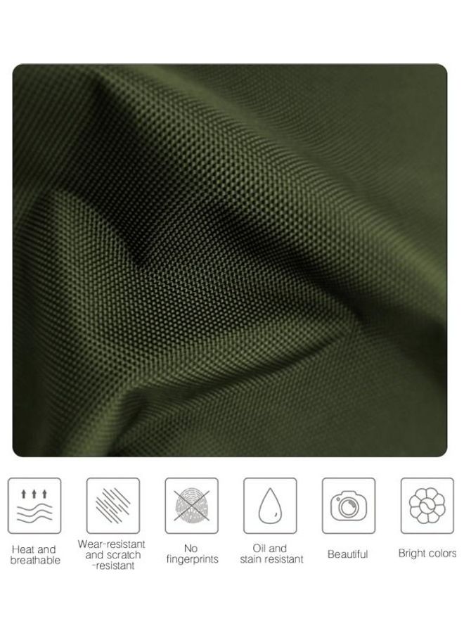 BGM Business Cloth Protective Case with Hook For AirPods 1/2 Dark Green/Black - Image 3