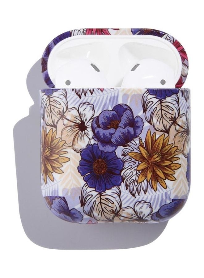 بي جي إم غطاء حماية واق مضاد للسقوط بتصميم زهور لسماعة أبل آيربودز 1/2 متعدد الألوان - Image 1