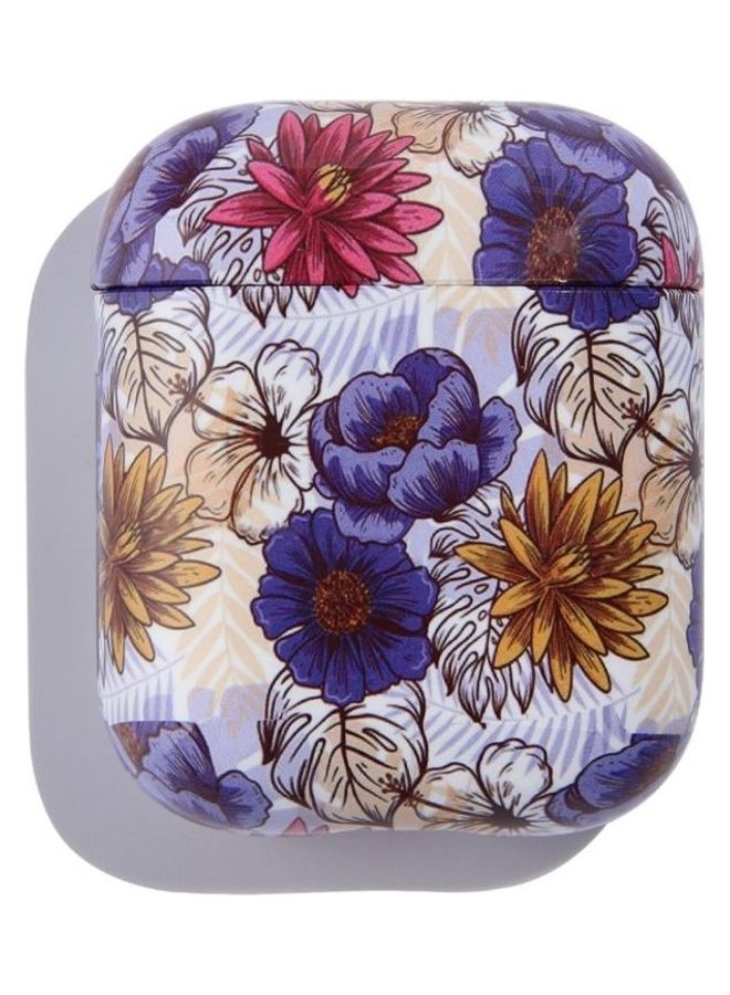 بي جي إم غطاء حماية واق مضاد للسقوط بتصميم زهور لسماعة أبل آيربودز 1/2 متعدد الألوان - Image 2