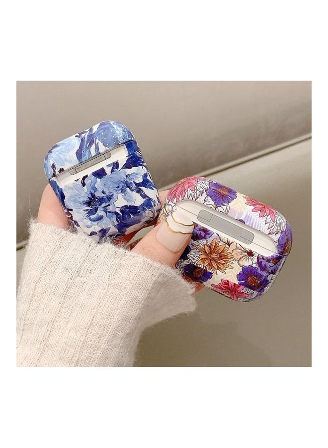 بي جي إم غطاء حماية واق مضاد للسقوط بتصميم زهور لسماعة أبل آيربودز 1/2 متعدد الألوان - Image 4