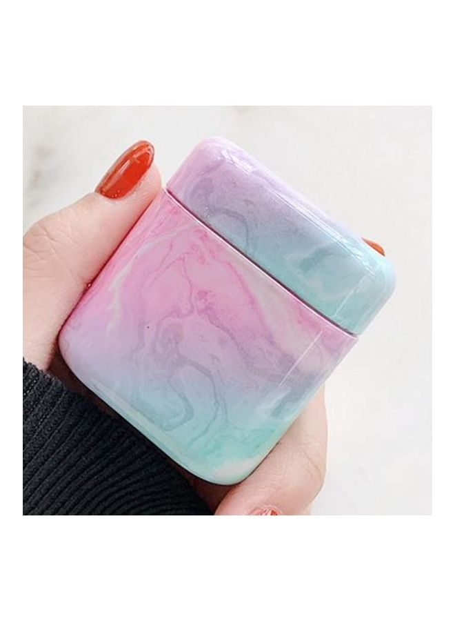 بي جي إم علبة حماية واقية من بلاستيك البولي كربونات بتصميم رخامي لسماعات أذن هواوي التي تعمل بتقنية البلوتوث متعدد الألوان - Image 1