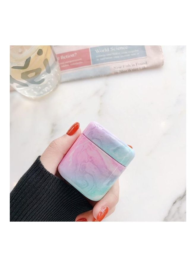 بي جي إم علبة حماية واقية من بلاستيك البولي كربونات بتصميم رخامي لسماعات أذن هواوي التي تعمل بتقنية البلوتوث متعدد الألوان - Image 2