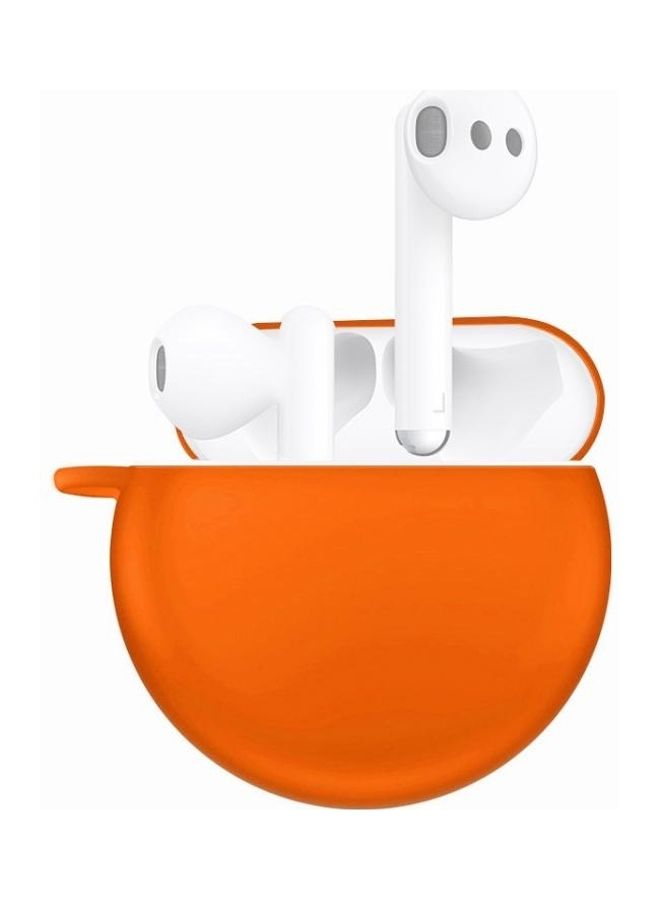 بي جي إم علبة تخزين واقية من السيليكون لسماعات أذن هواوي فري بادز 3 بتقنية البلوتوث برتقالي - Image 2