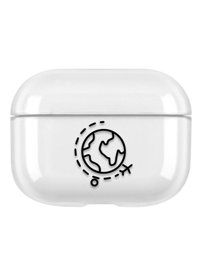 BGM Stick Figure Mapping Transparent Earphone Protective Case for AirPods Pro Earth - Image 1