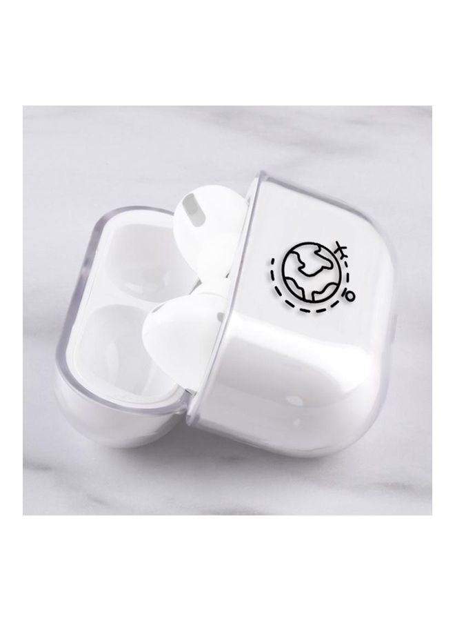 BGM Stick Figure Mapping Transparent Earphone Protective Case for AirPods Pro Earth - Image 3