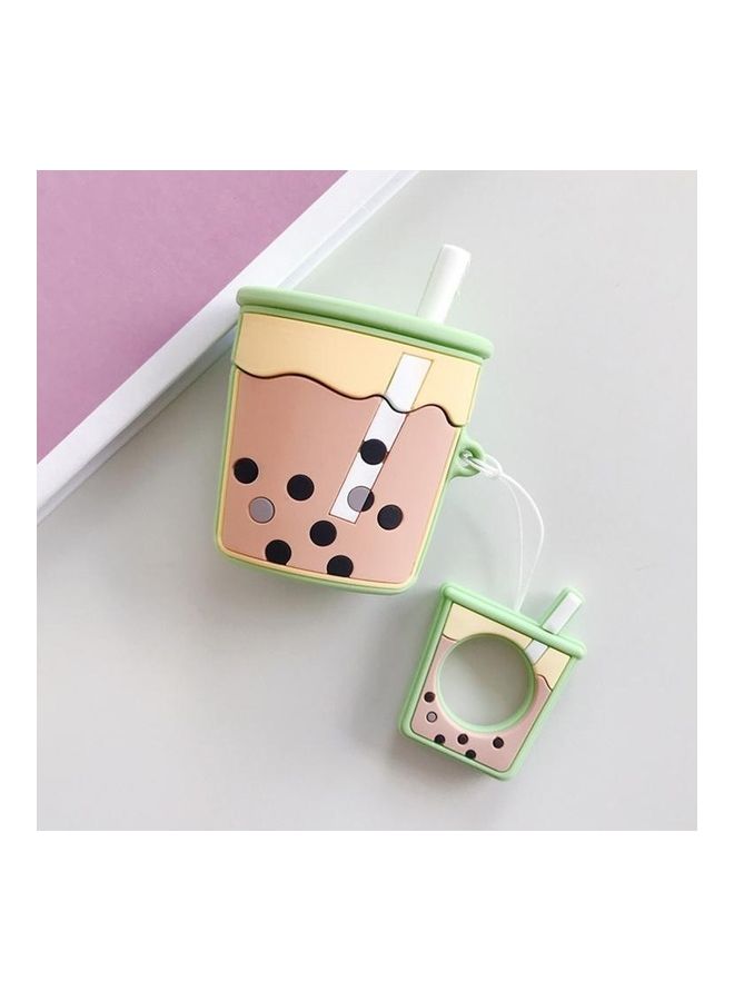 BGM Tea Cup Themed Protective Silicone Case For Apple AirPods 1/2 Pink/Yellow/Green - Image 1