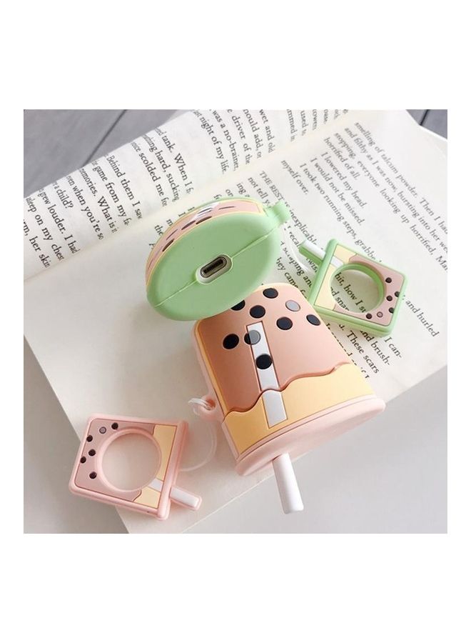 BGM Tea Cup Themed Protective Silicone Case For Apple AirPods 1/2 Pink/Yellow/Green - Image 2