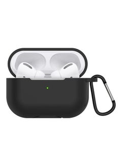 Silicone Earphone Protective Case For Apple AirPods 3 With Hook Black