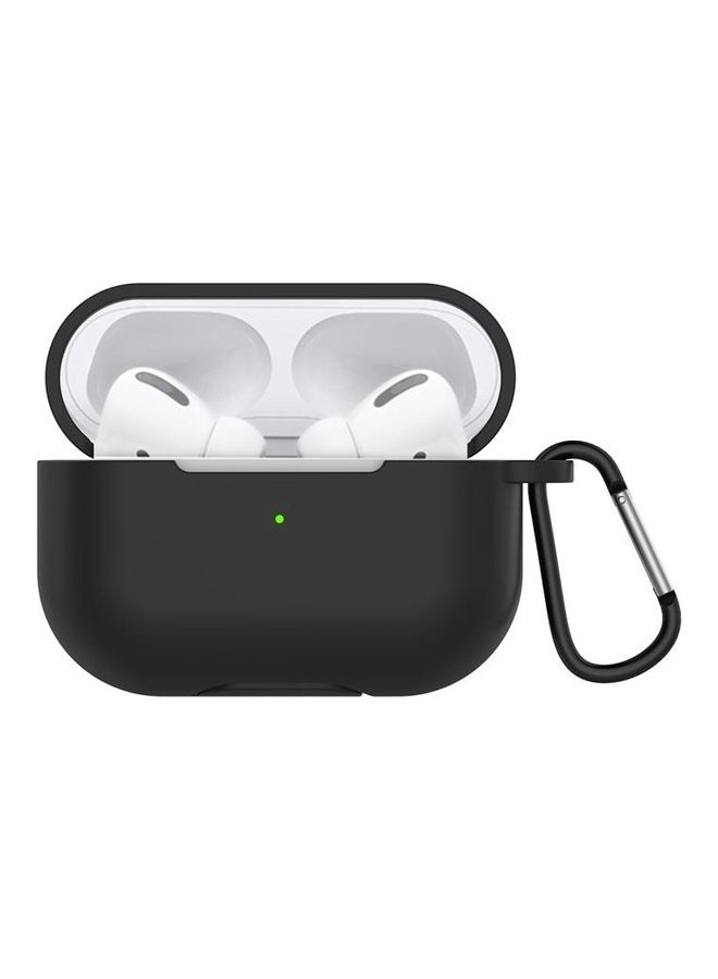 BGM - Silicone Earphone Protective Case For Apple AirPods 3 With Hook Black - Image 1