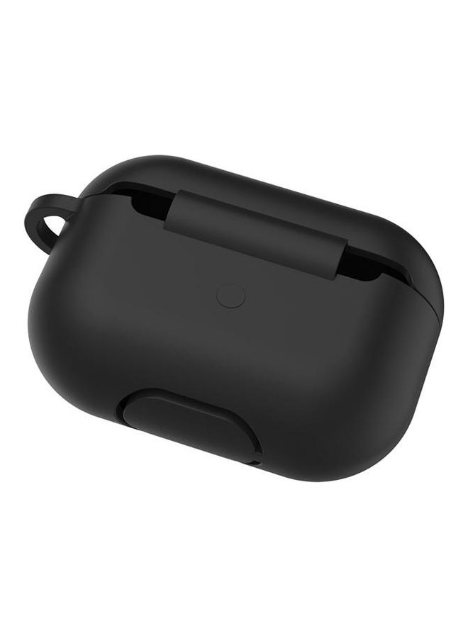 BGM - Silicone Earphone Protective Case For Apple AirPods 3 With Hook Black - Image 1