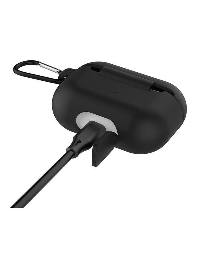 BGM - Silicone Earphone Protective Case For Apple AirPods 3 With Hook Black - Image 1