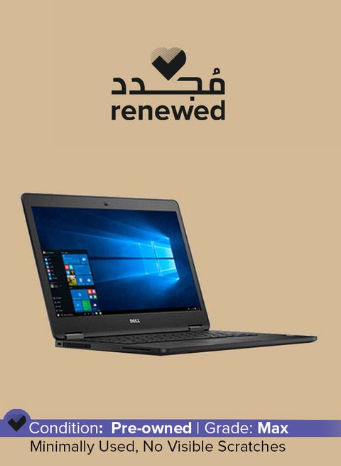 Renewed - Latitude E7470 With 14-Inch Display,Intel Core i5 Processor/6th Gen/8GB RAM/256GB SSD/Intel Integrated Shared Graphics Black