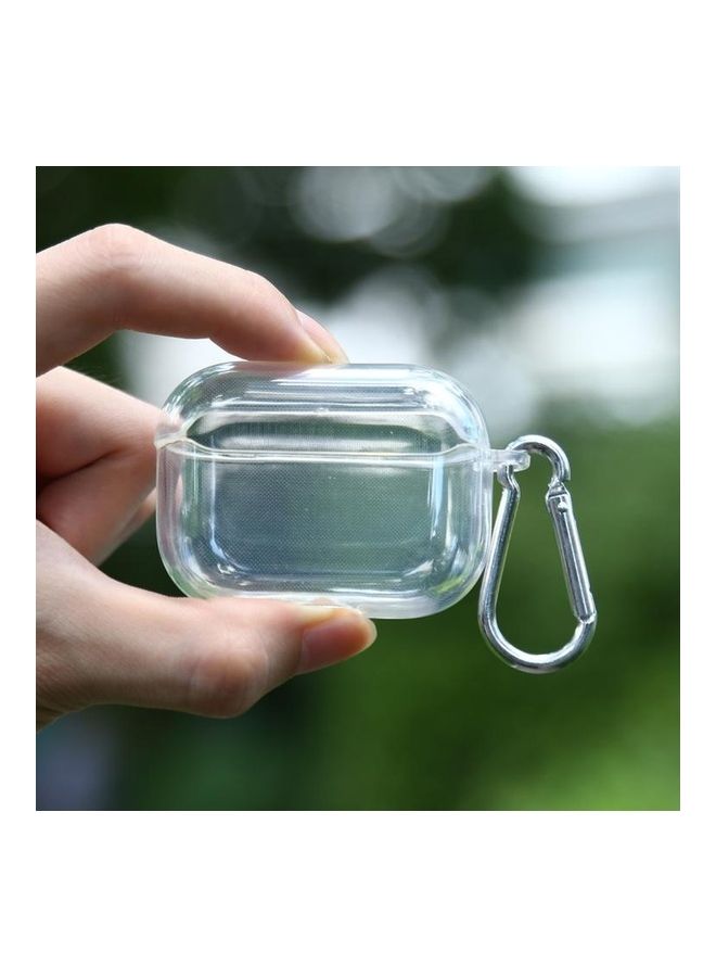 بي جي إم غطاء حماية واق من البولي يوريثان الحراري مزود بخطاف لسماعات أبل آيربودز برو . شفاف . - Image 1