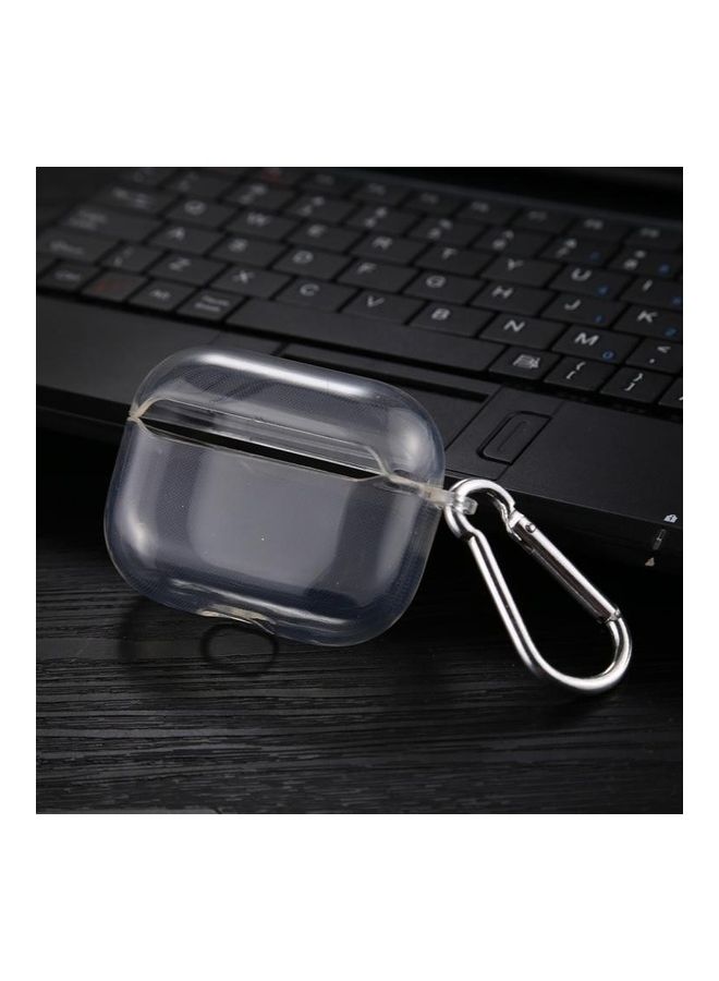 بي جي إم غطاء حماية واق من البولي يوريثان الحراري مزود بخطاف لسماعات أبل آيربودز برو . شفاف . - Image 2