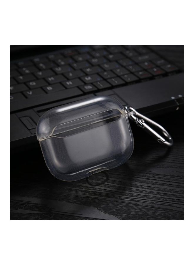 بي جي إم غطاء حماية واق من البولي يوريثان الحراري مزود بخطاف لسماعات أبل آيربودز برو . شفاف . - Image 3