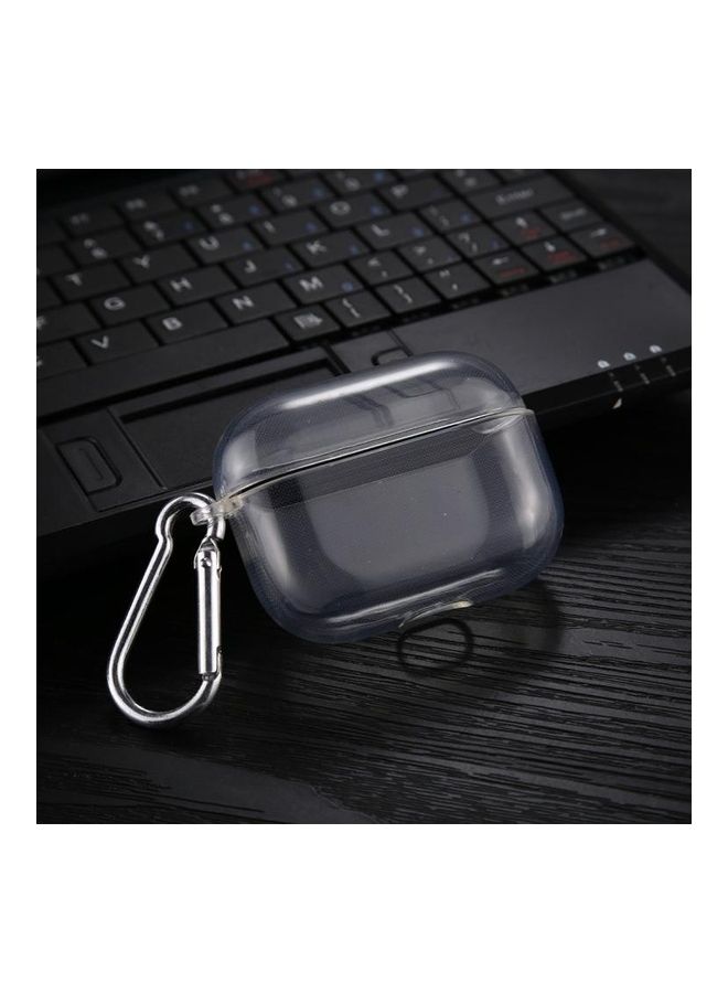 بي جي إم غطاء حماية واق من البولي يوريثان الحراري مزود بخطاف لسماعات أبل آيربودز برو . شفاف . - Image 4