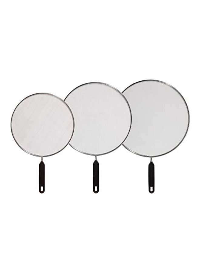 3-Piece Splatter Screen Set Silver 8/10/12inch - v1631164409/N50678596A_1