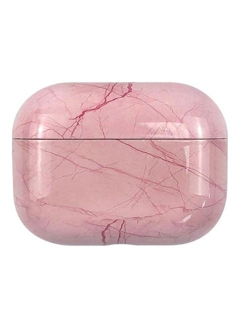 Marble Patterned Protective Case For Apple AirPods Pro 3 Pink