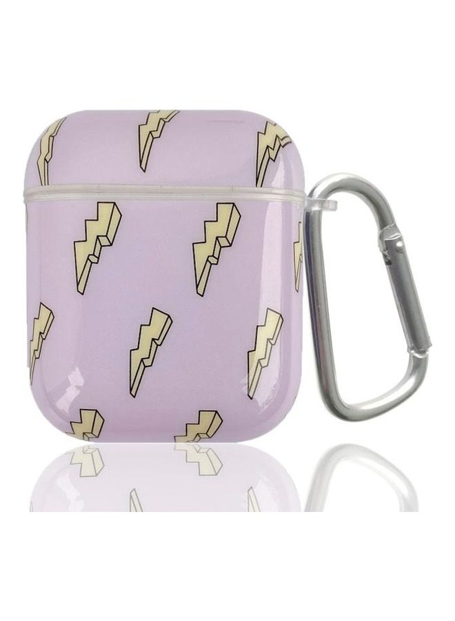 BGM Painted TPU Earphone Protective Case with Hook For AirPods 1/2 Multicolour - Image 1