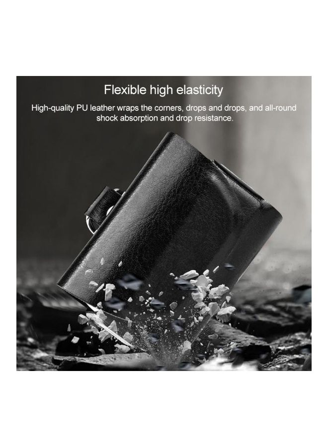 BGM Vissko Leather Protective Case with Hook For AirPods Pro Dark Green/Silver - Image 4