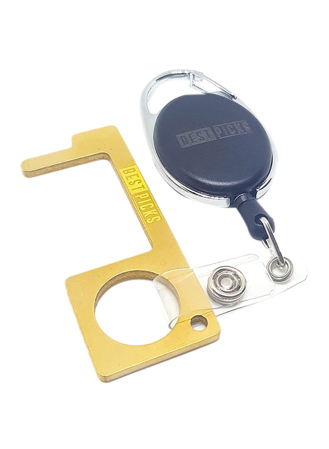 BESTPICKS Retractable Keychain  With Key Multicolour 