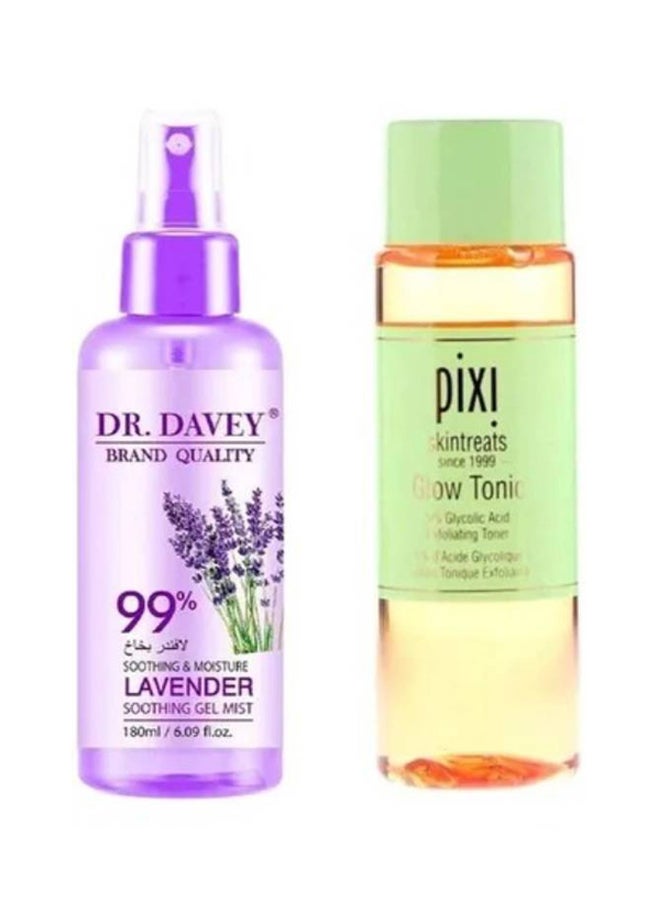 DR. DAVEY Lavender Soothing Gel Mist With Pixi Purple/Yellow 180ml - Image 1