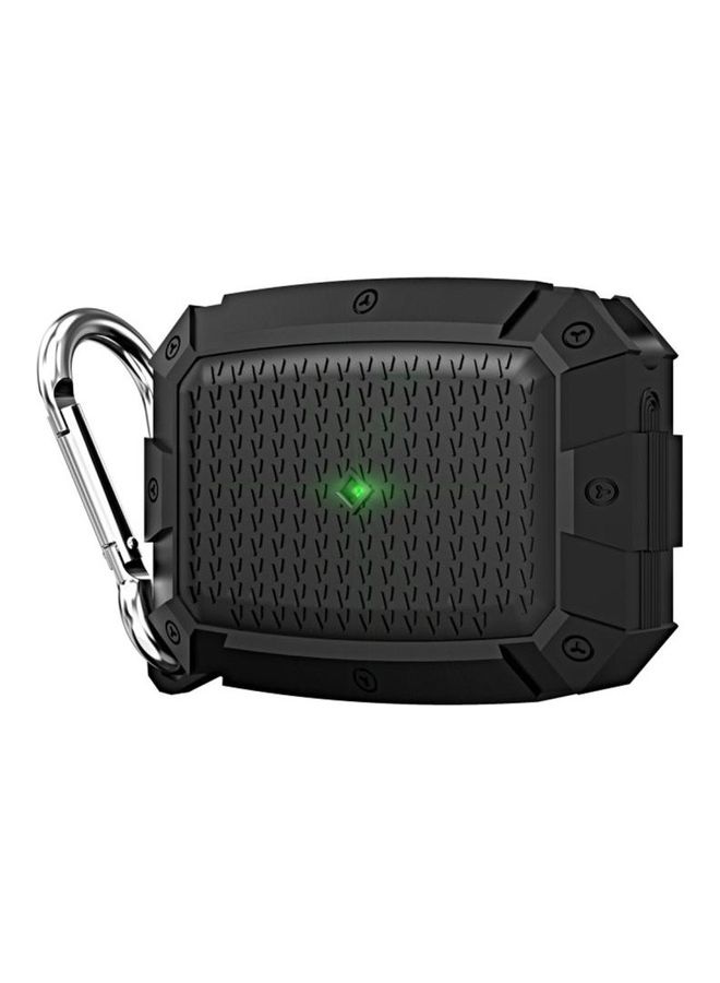BGM Waterproof Wireless Earphone Protective Case With Carabiner For Apple AirPods Pro Black  - Image 1