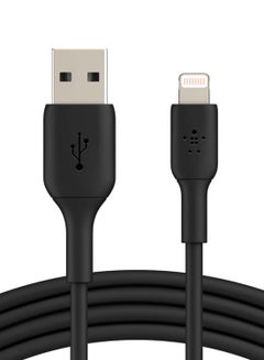 Lightning Cable (Boost Charge Lightning to USB Cable for iPhone, iPad, AirPods) MFi-Certified iPhone Charging Cable 2m - Black