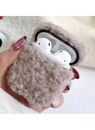 Bluetooth Headphone Protective Case for Apple AirPods 1/2  Plush Deep Gray - v1631166676/N50684347A_1