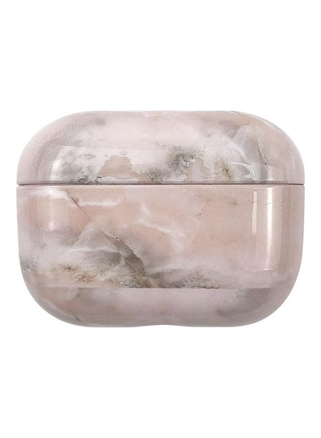 BGM Marble Patterned Protective Case For Apple AirPods Pro 3 Light Pink - Image 1