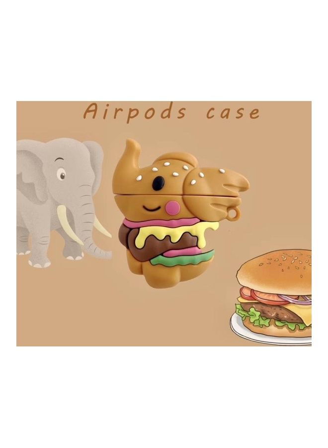 BGM - Cute Elephant Wireless Bluetooth Headphone Protective Case For Apple AirPods 1/2 Multicolour - Image 1