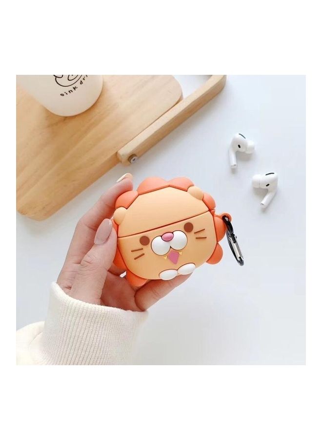 BGM - Cute Lion Shape Bluetooth Headphone Protective Case For Apple AirPods Pro Multicolour - Image 1