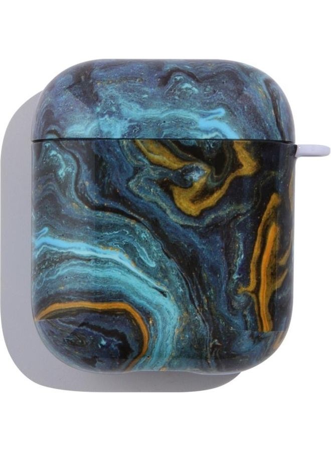 BGM Marble Anti-fall Wireless Earphone PC Protective Case For AirPods 1/2 Multicolour - Image 2