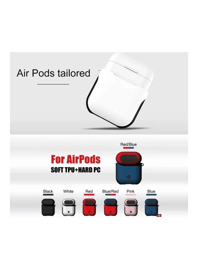 BGM - Frosted Rubber Paint Bluetooth Earphones Case Anti-lost for Apple AirPods 1/2 Pink - Image 1