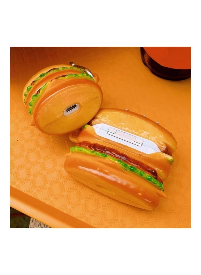 بي جي إم غِطاء حماية واق من السيليكون على شكل برجر لسماعات أبل آيربودز 1/2 متعدد الألوان - Image 3