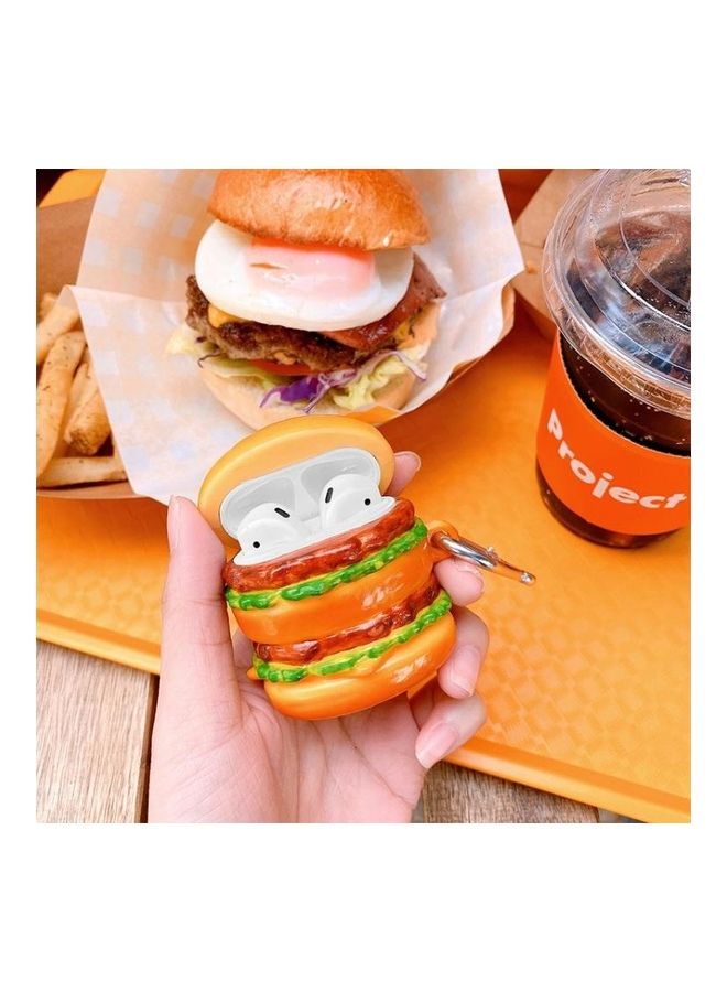 بي جي إم غِطاء حماية واق من السيليكون على شكل برجر لسماعات أبل آيربودز 1/2 متعدد الألوان - Image 5