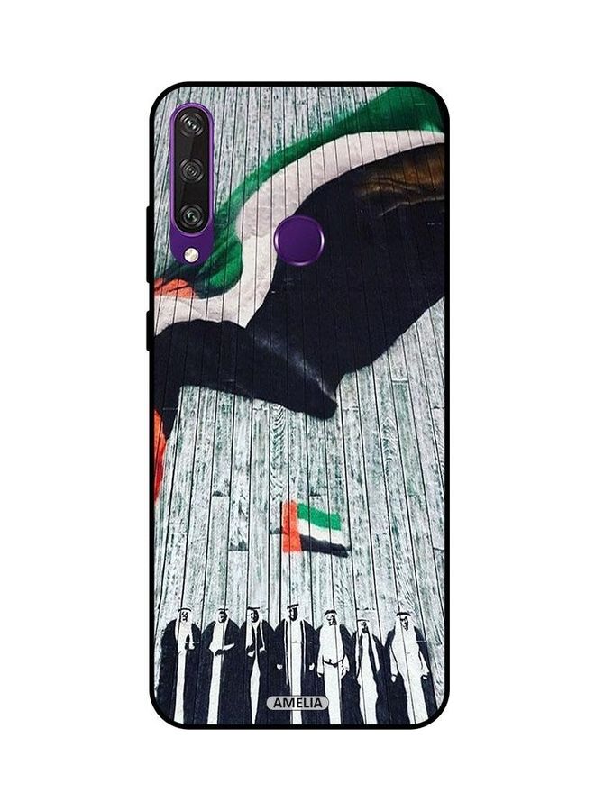 Amelia Protective Case Cover for Huawei Y6p UAE Ruler and Flag Multicolour - Image 1