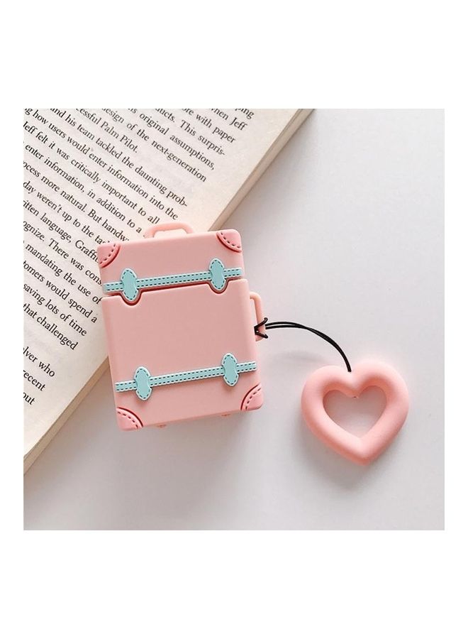 بي جي إم غطاء حماية واقي مضاد للصدمات من السيليكون لسماعات أبل آيربودز 1/2 وردي - Image 1