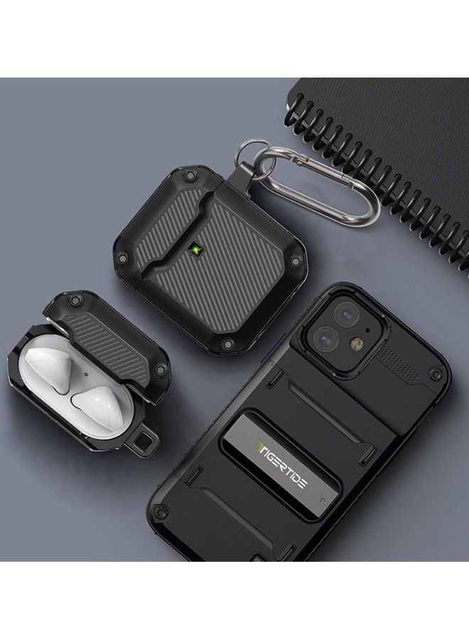 BGM Shield Armor Waterproof Wireless Earphone Protective Case for AirPods 1/2 Red - Image 4