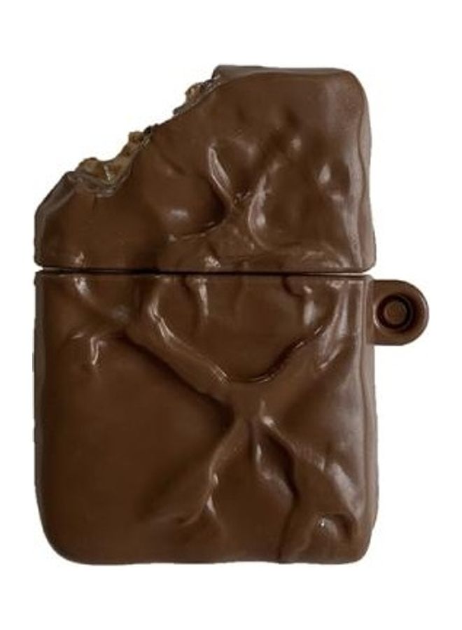 بي جي إم غِطاء حماية واق من السيليكون على شكل شوكولاتة لسماعات أبل آيربودز 1/2 بني - Image 2