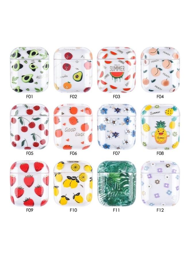 BGM Bronzing Fruit Pattern PC Earphone Hard Protective Case for AirPods 1/2 F01 - Image 2
