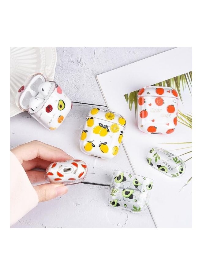 BGM Bronzing Fruit Pattern PC Earphone Hard Protective Case for AirPods 1/2 F01 - Image 4