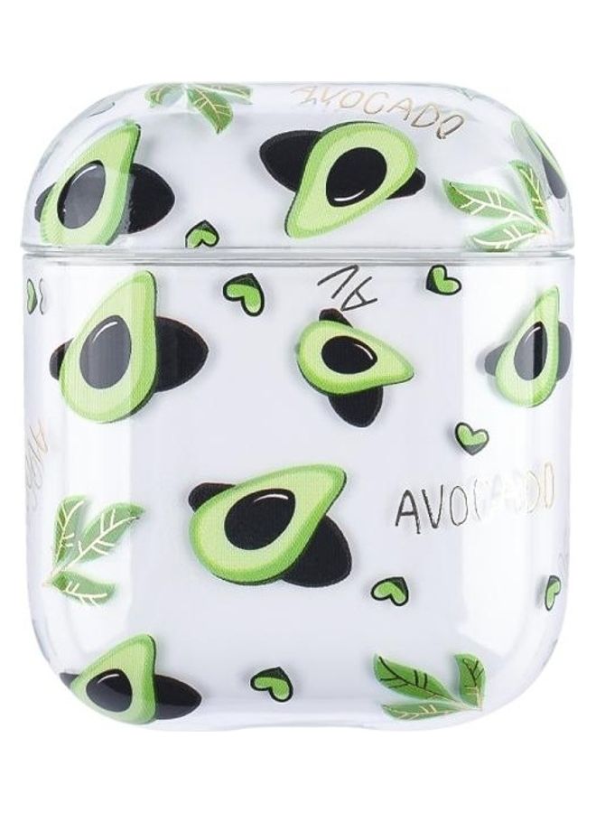 BGM Bronzing Fruit Pattern PC Earphone Hard Protective Case for AirPods 1/2 F01 - Image 1