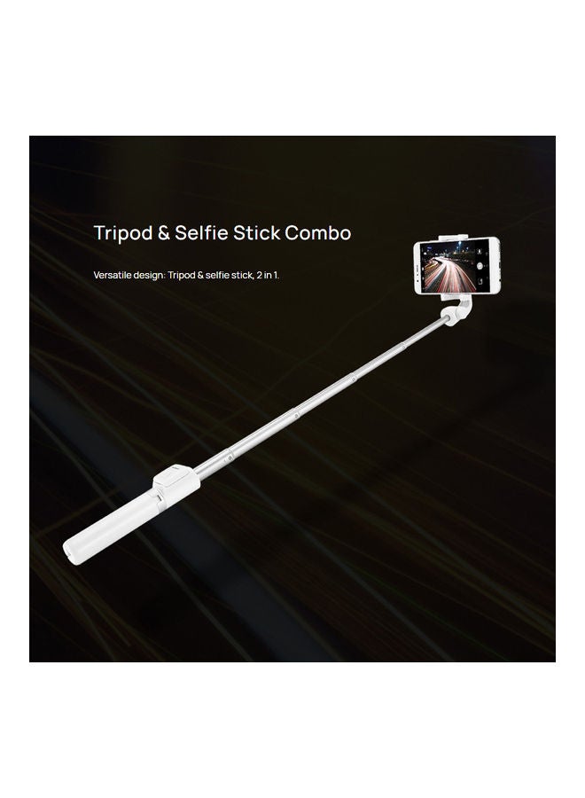 HUAWEI - Wireless Extendable Travel Tripod Selfie Stick White - Image 1