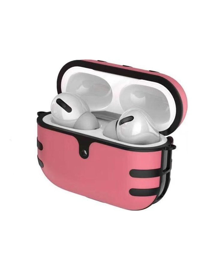 BGM - Cat Texture Bluetooth Headphone PC Spray Oil Feel TPU Protective Case for Apple AirPods Pro Pink/Black - Image 1
