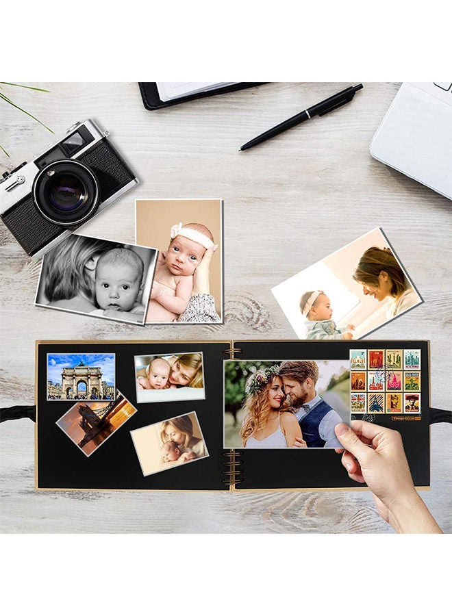 40-Sheets Self Adhesive Photo Album Set Brown 21.5x29cm - Image 5